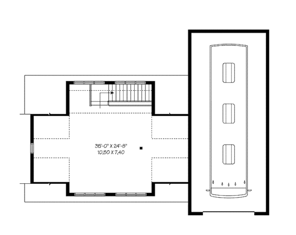Architectural House Design - Country Floor Plan - Upper Floor Plan #23-2427