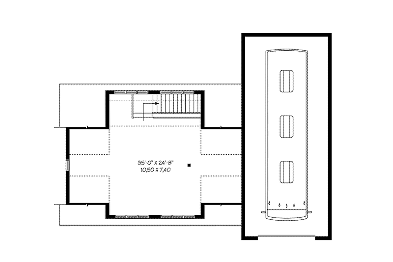 Home Plan - Floor Plan - Upper Floor for Country House Plan #23-2427, 0 bath