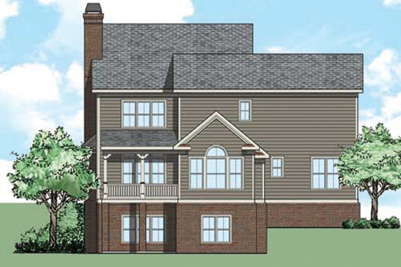 Dream House Plan - Exterior - Rear Elevation for Traditional House Plan #927-494 - 5 bed, 4 bath