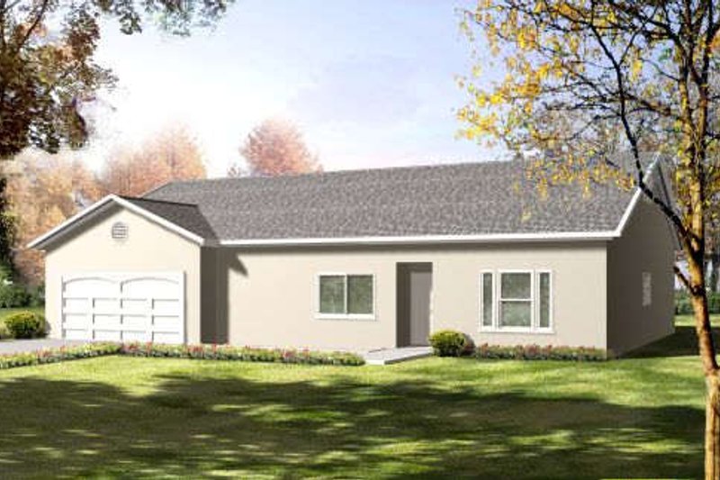 Home Plan - Bungalow Exterior - Front Elevation Plan #1-1412