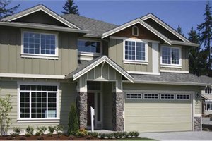 Exterior - Front Elevation 4 for Contemporary House Plan #951-22 - 4 bed, 3 bath