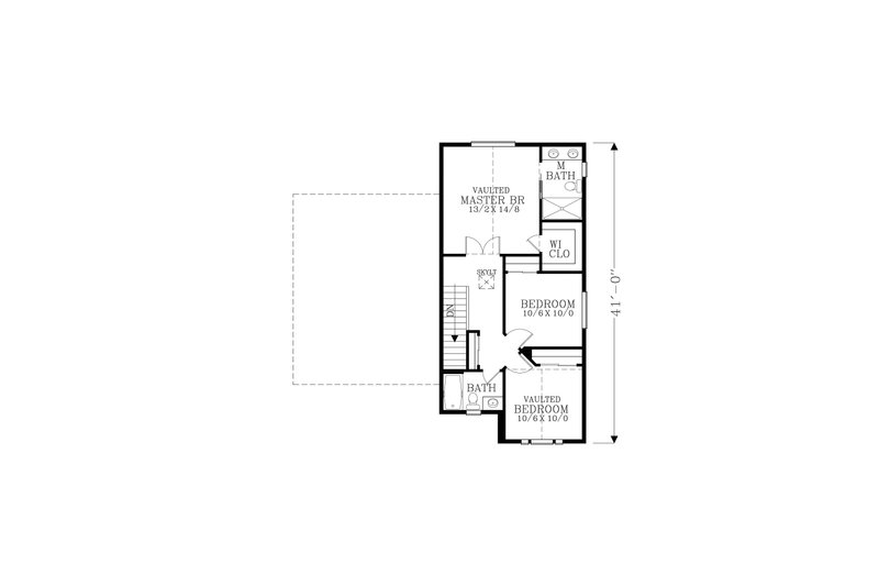 Architectural House Design - Floor Plan - Upper Floor for Craftsman House Plan #53-597 - 3 bed, 2.5 bath