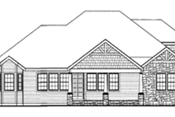 Exterior - Rear Elevation for Craftsman House Plan #314-271 - 3 bed, 2.5 bath