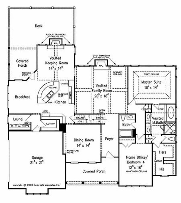 Dream House Plan - Country Floor Plan - Main Floor Plan #927-429