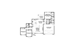Floor Plan - Main Floor for Contemporary House Plan #112-205 - 3 bed, 2 bath