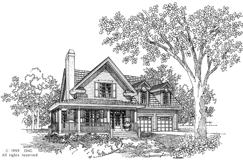 Home Plan - Country Exterior - Front Elevation Plan #929-515