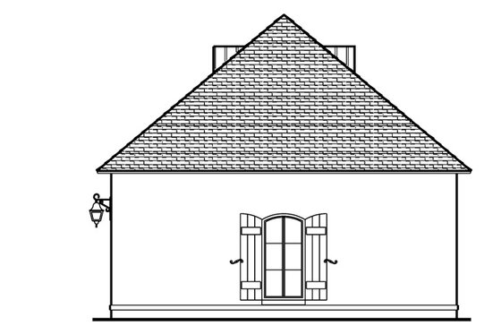 Exterior - Front Elevation 4 for European House Plan #1058-24 - 5 bed, 5.5 bath