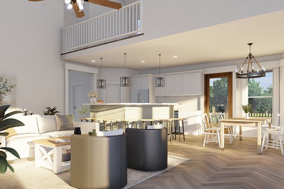 Interior - Kitchen 1 for Country House Plan #17-2434 - 3 bed, 2 bath