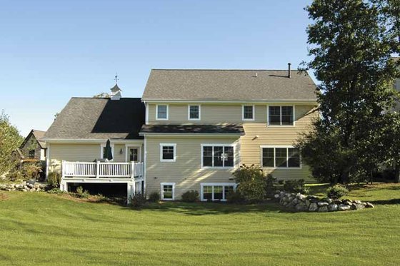 Exterior - Rear Elevation for Traditional House Plan #928-68 - 4 bed, 2.5 bath