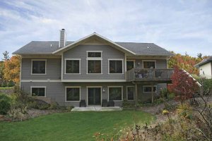 Exterior - Rear Elevation for Craftsman House Plan #928-80 - 3 bed, 3.5 bath