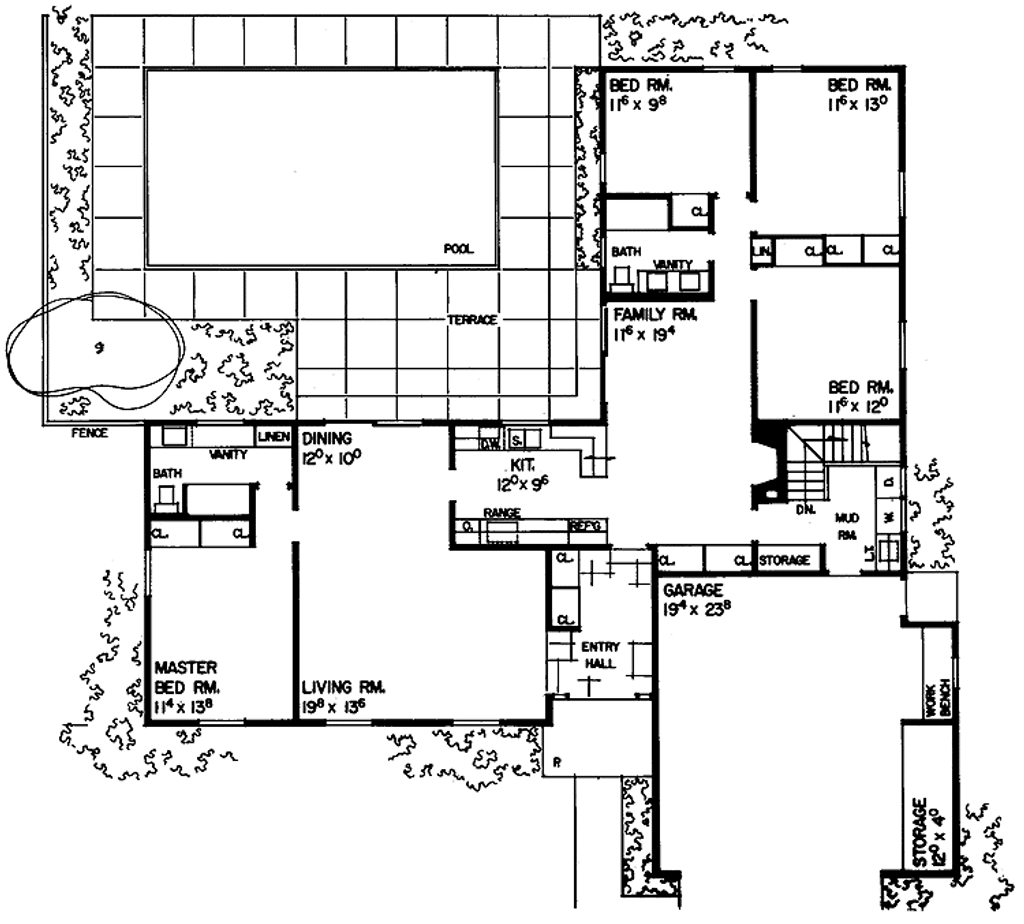 Atrium Ranch Designs Ranch House Plans With Atrium Country Style House Plan 4 Beds 2