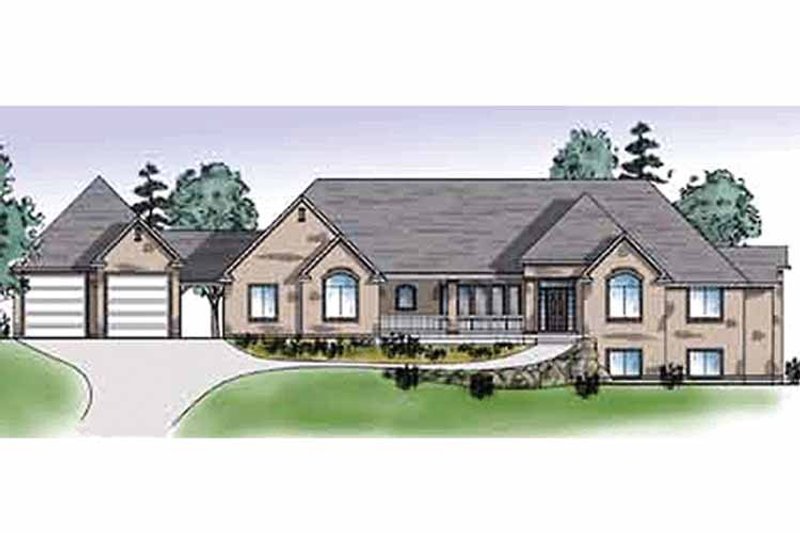 Home Plan - Exterior - Front Elevation 3 for Traditional House Plan #945-27 - 2 bed, 2.5 bath