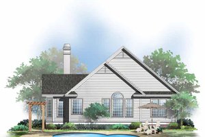 Country Exterior - Rear Elevation Plan #929-510