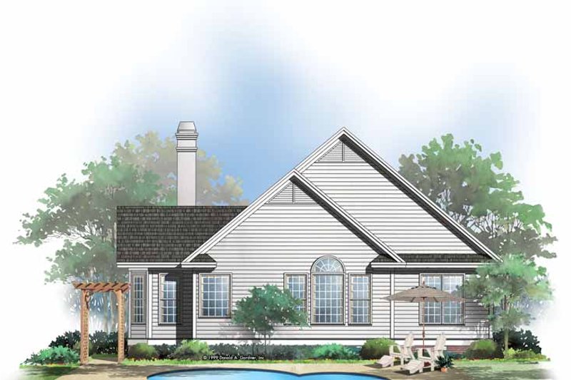 Home Plan - Country Exterior - Rear Elevation Plan #929-510