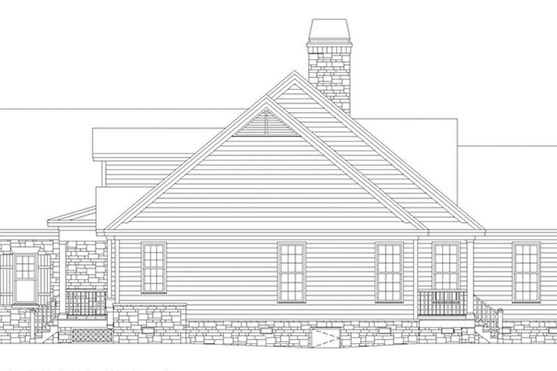Architectural House Design - Exterior - Other Elevation for Craftsman House Plan #929-500 - 3 bed, 2 bath