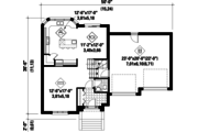 European Style House Plan - 3 Beds 2 Baths 2079 Sq/Ft Plan #25-4376 