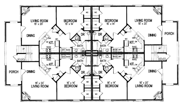 Architectural House Design - Classical Floor Plan - Upper Floor Plan #45-412