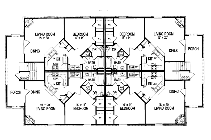 Home Plan - Floor Plan - Upper Floor for Classical House Plan #45-412 - 8 bed, 8 bath
