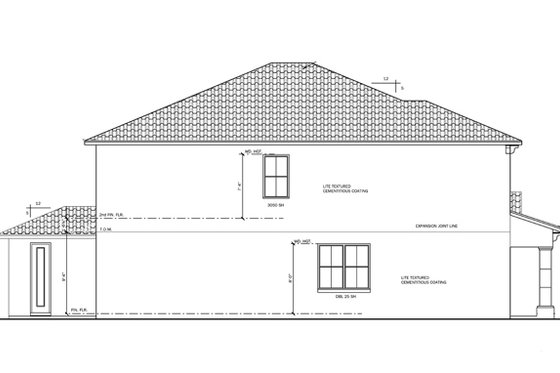 Exterior - Other Elevation 1 for Mediterranean House Plan #1058-66 - 5 bed, 3 bath