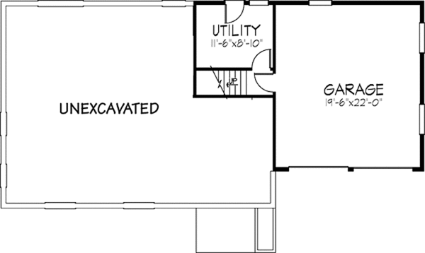 Dream House Plan - Contemporary Floor Plan - Lower Floor Plan #320-1338