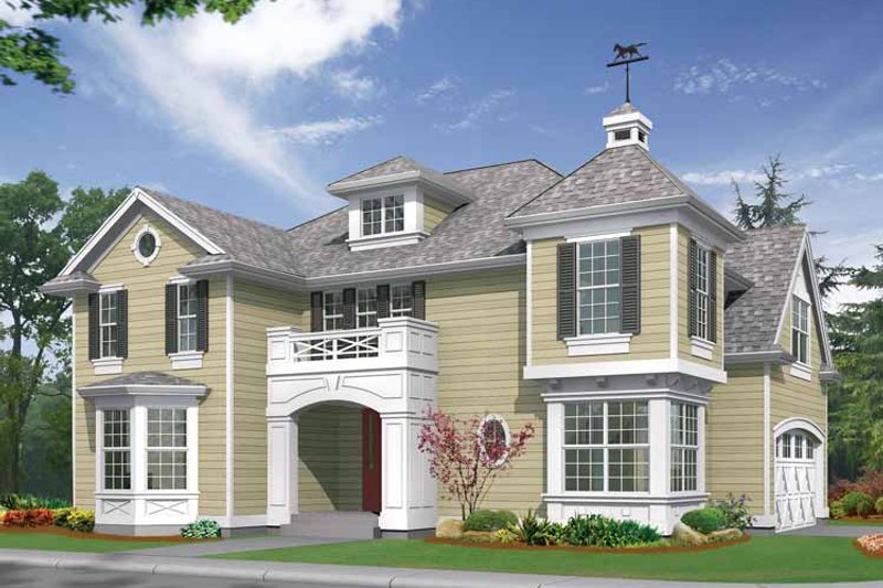 Home Plan - Exterior - Front Elevation 3 for Craftsman House Plan #132-314 - 3 bed, 2.5 bath