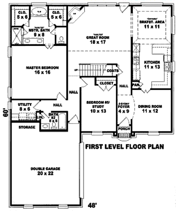 European Floor Plan - Main Floor Plan #81-13736