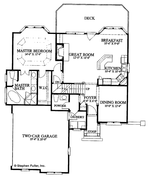Architectural House Design - Country Floor Plan - Main Floor Plan #429-82