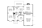 Colonial Style House Plan - 4 Beds 2.5 Baths 2909 Sq/Ft Plan #1053-49 