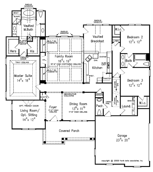 House Design - Ranch Floor Plan - Main Floor Plan #927-261