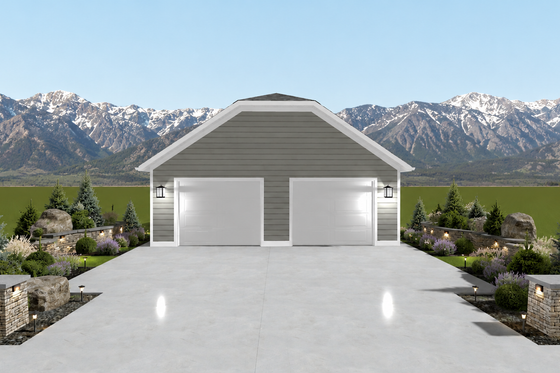 Exterior - Front Elevation 4 for Traditional House Plan #1060-491, 0 bath