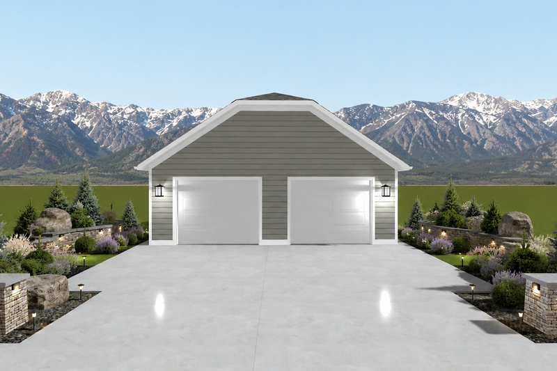 Architectural House Design - Exterior - Front Elevation 4 for Traditional House Plan #1060-491, 0 bath