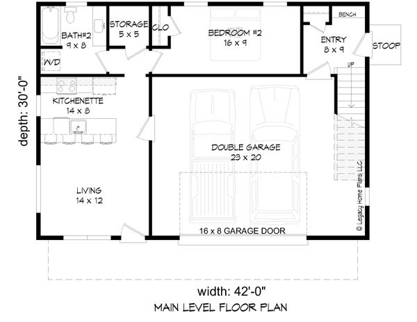 House Plan Design - Modern Floor Plan - Lower Floor Plan #932-371