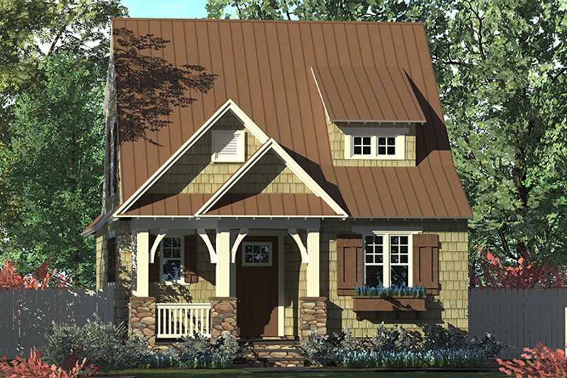 Home Plan - Exterior - Front Elevation 4 for Craftsman House Plan #453-634 - 3 bed, 2.5 bath