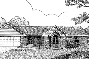 Colonial Exterior - Front Elevation Plan #11-238