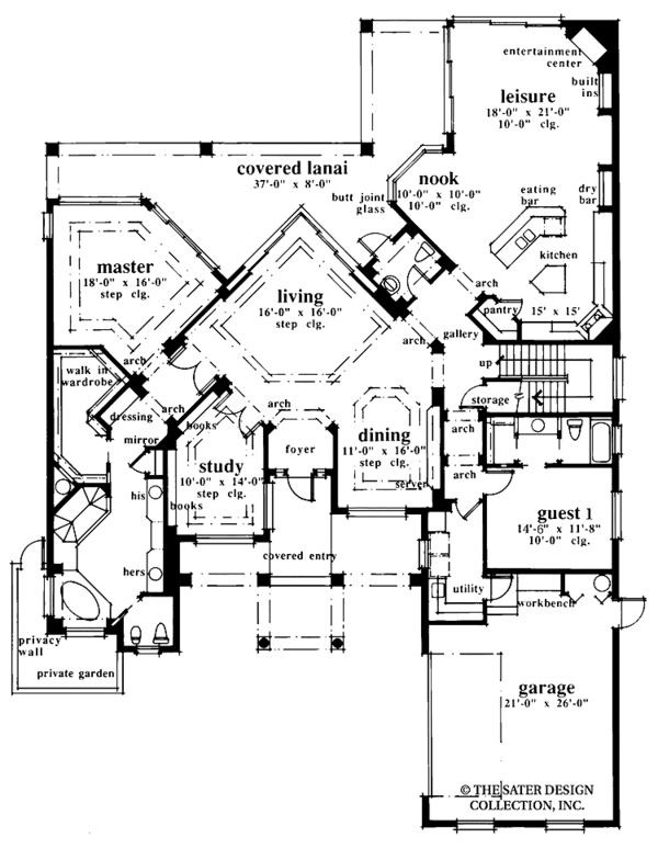 Architectural House Design - Country Floor Plan - Main Floor Plan #930-341