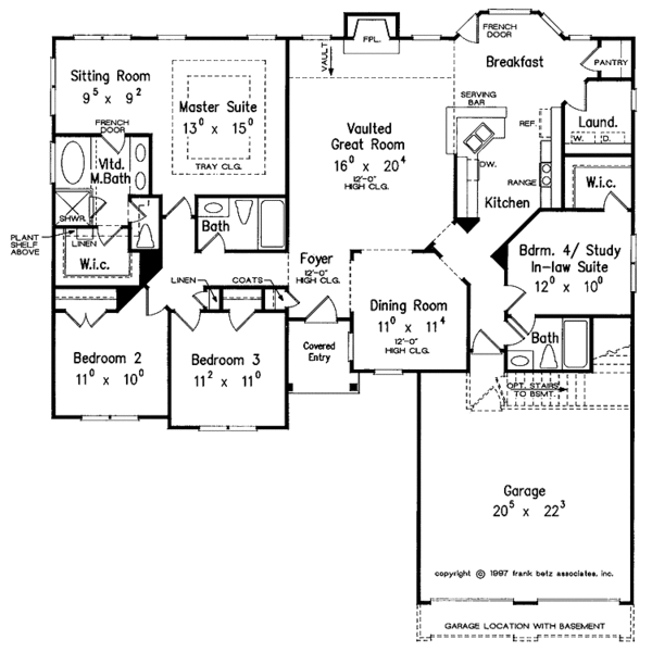 Dream House Plan - European Floor Plan - Main Floor Plan #927-206