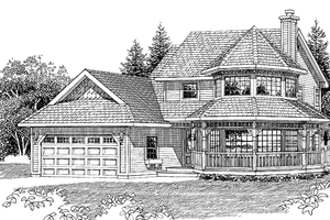 Dream House Plan - Exterior - Front Elevation for Victorian House Plan #47-821 - 3 bed, 2.5 bath