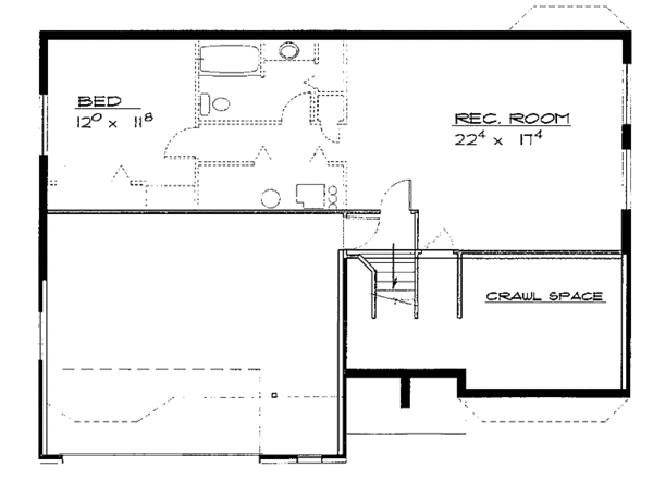 Dream House Plan - Contemporary Floor Plan - Lower Floor Plan #308-288