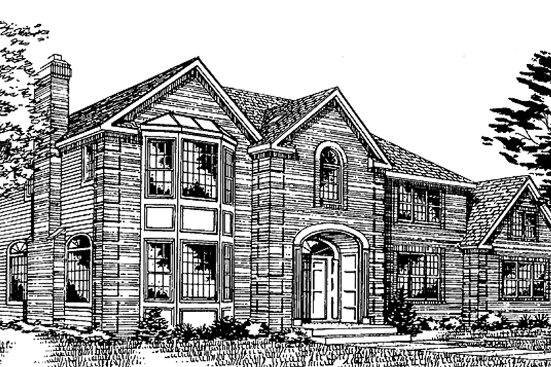 Dream House Plan - Traditional Exterior - Front Elevation Plan #314-256