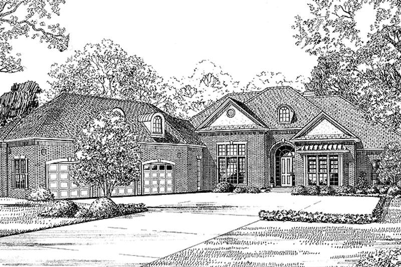 Contemporary Style House Plan - 4 Beds 4.5 Baths 4300 Sq/Ft Plan #17-2687