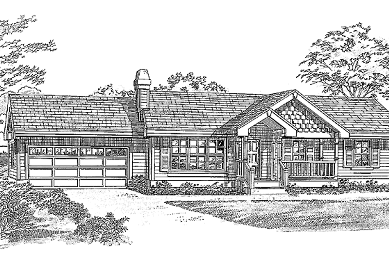 Home Plan - Country Exterior - Front Elevation Plan #47-878