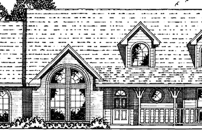 Home Plan - Country Exterior - Front Elevation Plan #42-606
