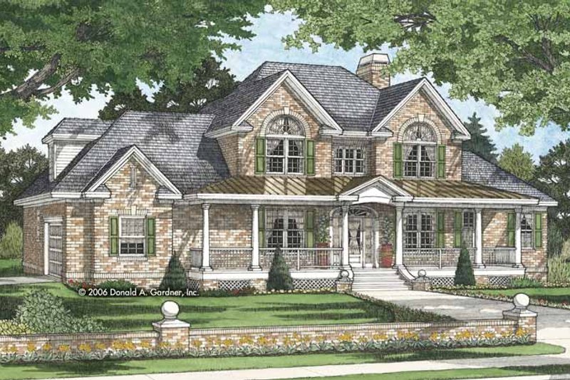 Architectural House Design - Traditional Exterior - Front Elevation Plan #929-817