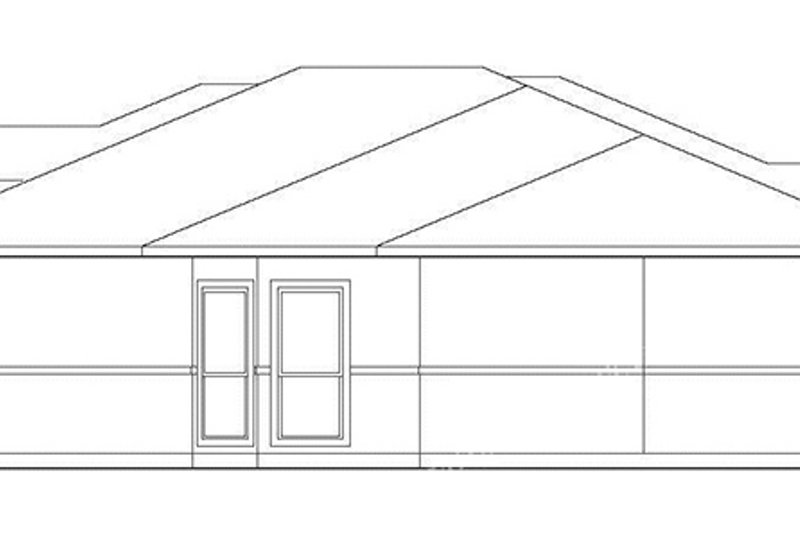 Home Plan - Exterior - Other Elevation for Mediterranean House Plan #472-403 - 3 bed, 2 bath