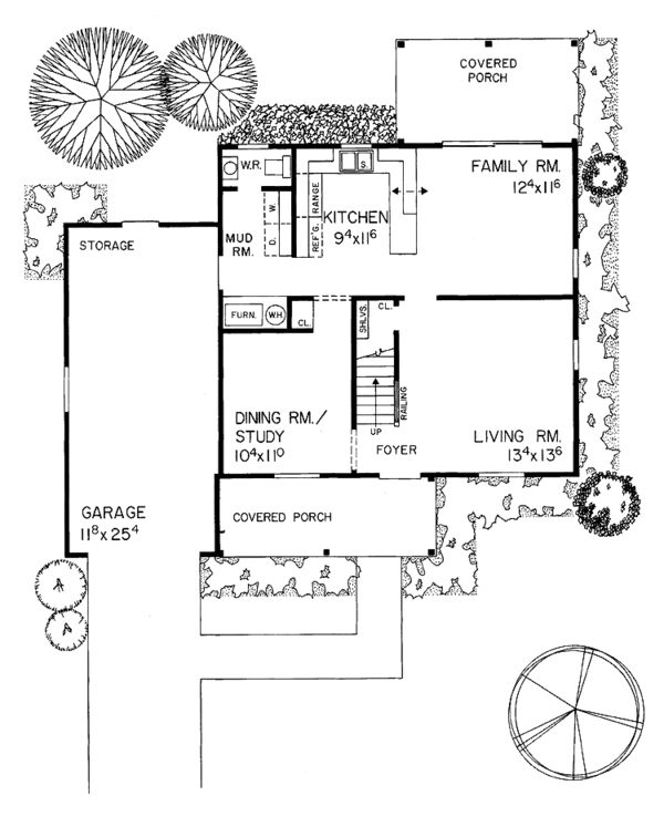 Dream House Plan - Country Floor Plan - Main Floor Plan #72-514