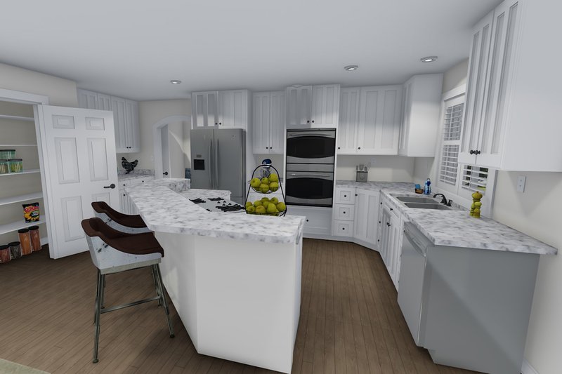 Architectural House Design - Interior - Kitchen for Farmhouse House Plan #1060-1 - 4 bed, 2.5 bath
