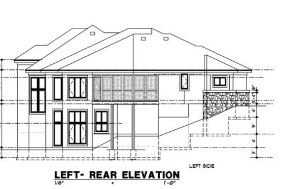 Exterior - Other Elevation for Mediterranean House Plan #67-694 - 4 bed, 3 bath