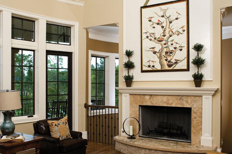 Architectural House Design - Interior - Family Room for European House Plan #929-892 - 4 bed, 4 bath