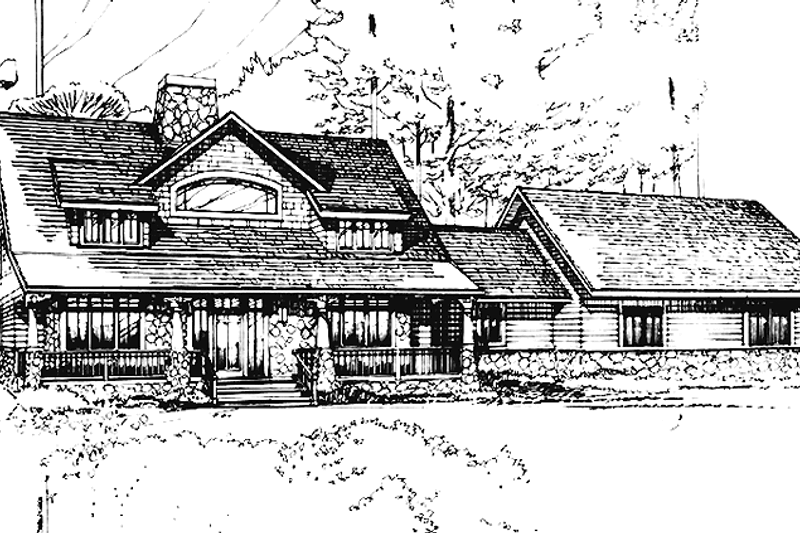 Architectural House Design - Country Exterior - Front Elevation Plan #965-3