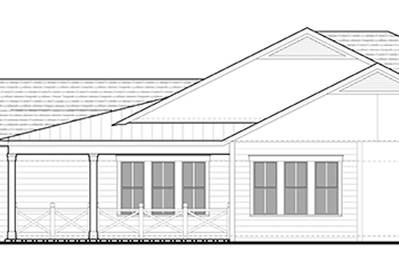 Architectural House Design - Exterior - Other Elevation for Ranch House Plan #1058-98 - 3 bed, 3 bath